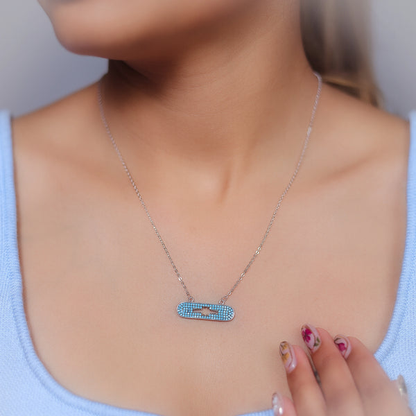 Silver North Star Chain Pendant