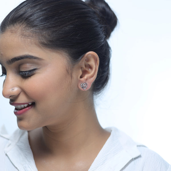 925 Sterling Silver Crystal Cross Heart for Women