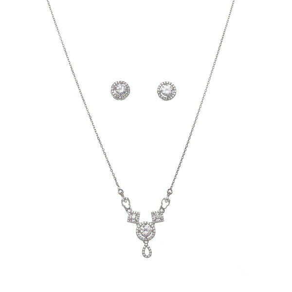 Silver Classic sliver Necklace set - tassyasilver.com