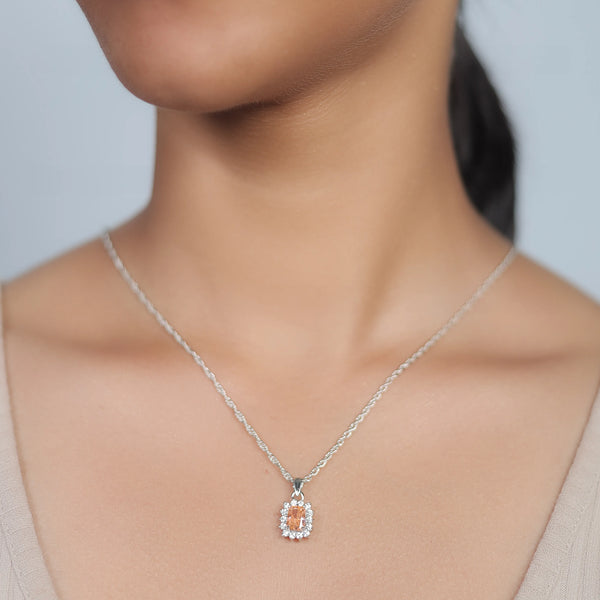925 Silver Peach Royale Pendant