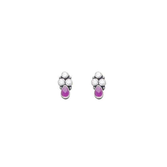 Berry Blossom Stud Earrings