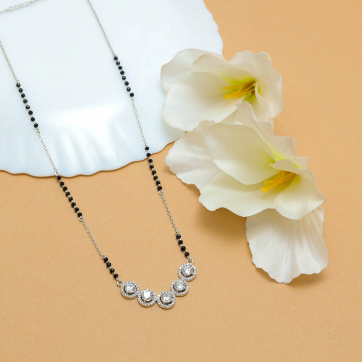 Silver Cluster of Love Mangalsutra - tassyasilver.com