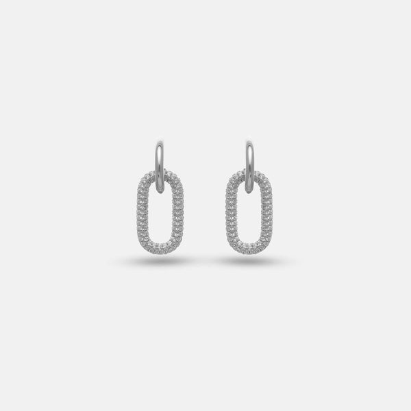 Luxe Oval Spark Hoops