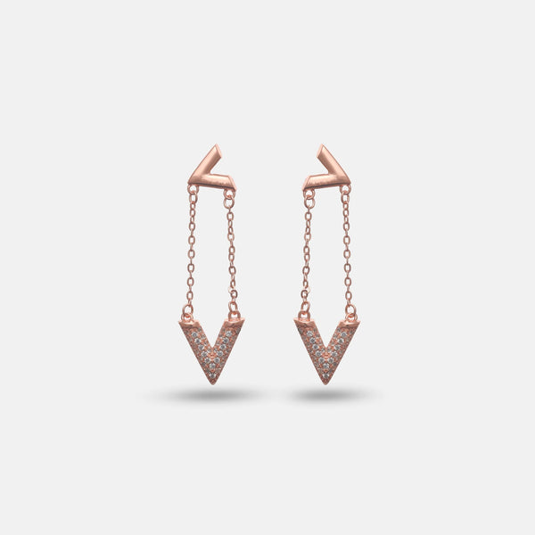 Verve V Drop Earrings