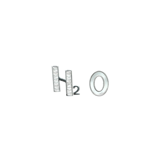 Silver H₂O Sparkle Studs