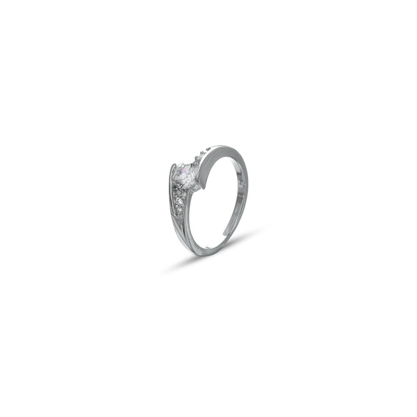 Silver Elegant Curve Ring