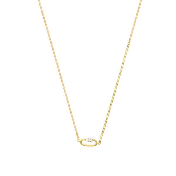 Golden Link Chain Pendant
