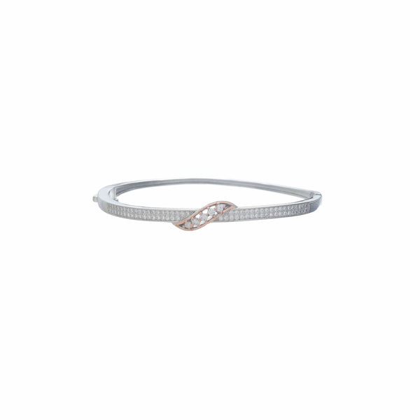 925 Silver Crystal Curve Kada