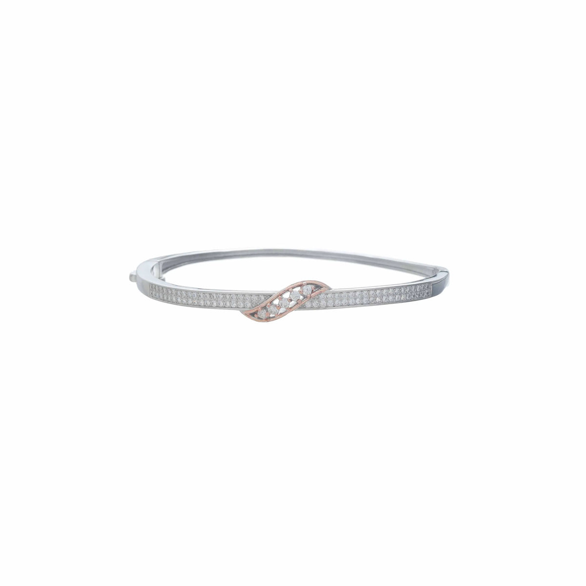 925 Silver Crystal Curve Kada