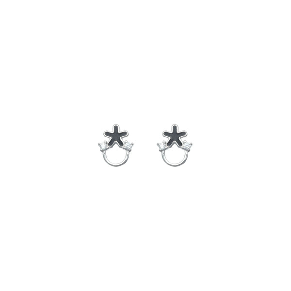 925 Silver Dark Star Crystal