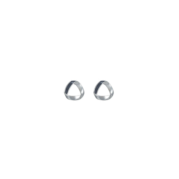 925 Silver Modern Loop Studs