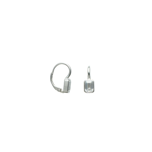 Silver Emerald Cut Simplicity