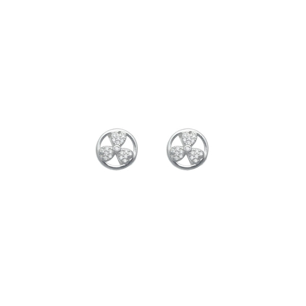 925 Silver Lucky Spin Studs