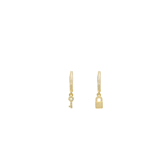 Golden Locked in Love Hoops
