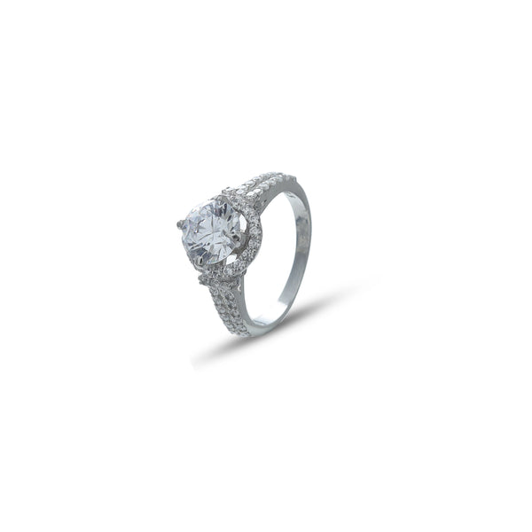 Silver Diamond Luxe Ring
