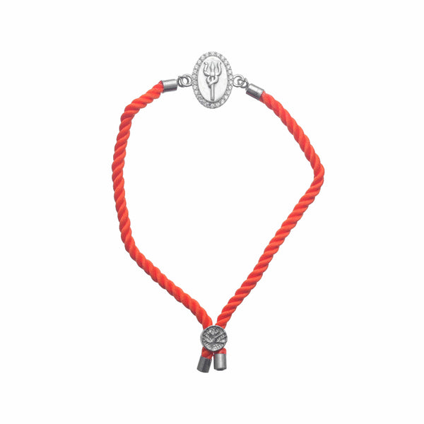 Silver Trishul Divine Rakhi