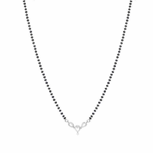 Silver Love's Embrace Mangalsutra - tassyasilver.com