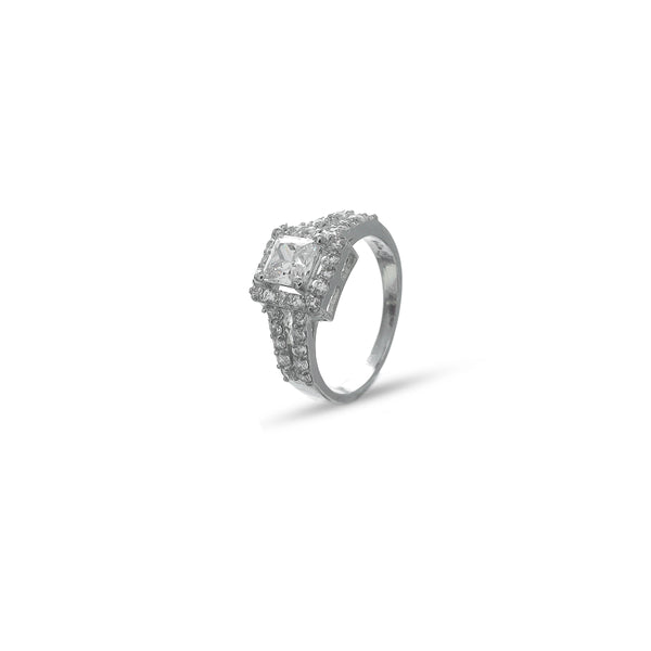 Silver Regal Spark Ring