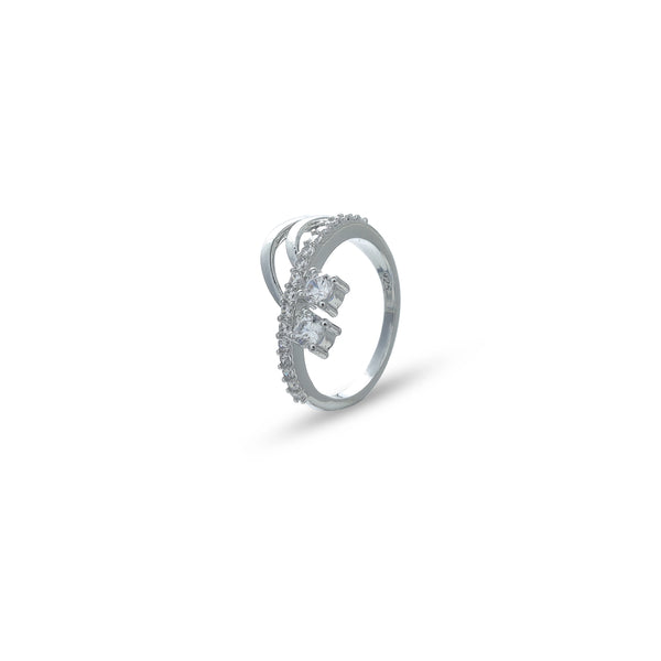 Silver Elegant Twist Ring
