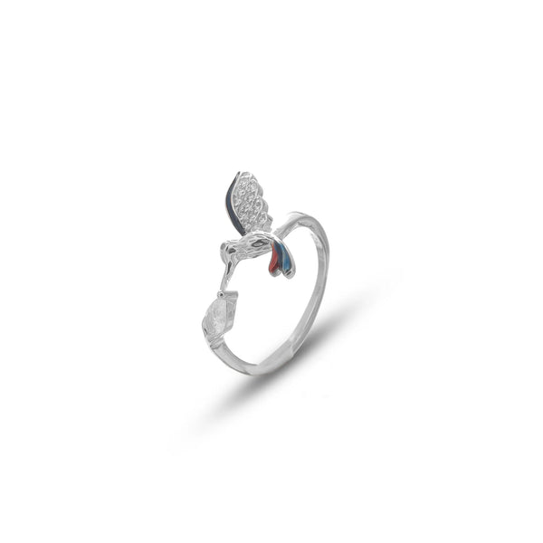Silver Angel Wing Ring