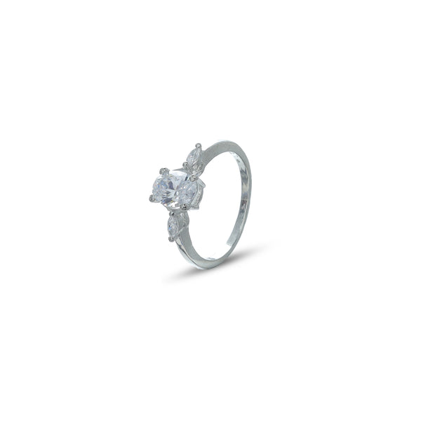 Silver Trio Shine Ring