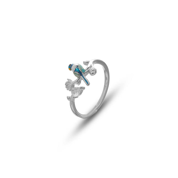 Silver Forest Perch Ring