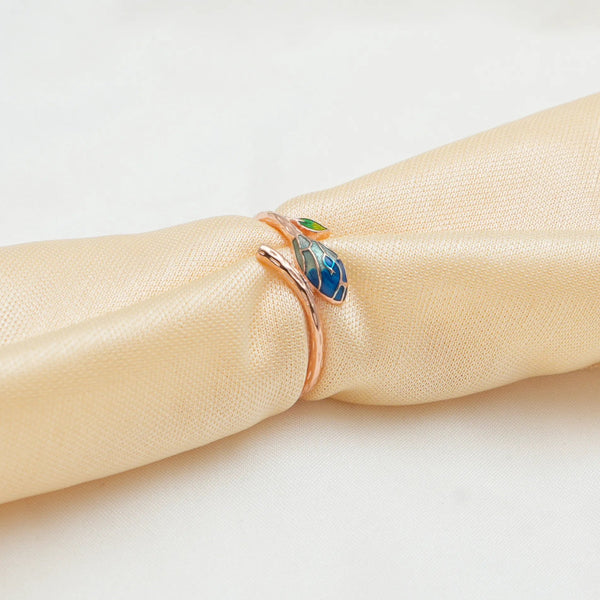 Rose Gold Bloom Embrace Ring