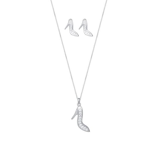 Glam Stiletto Sparkle Chain Pendant Top