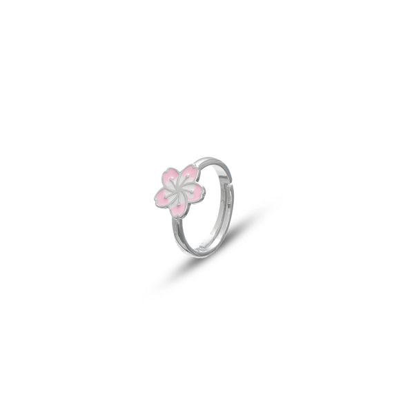 925 Silver Blush Petal Ring