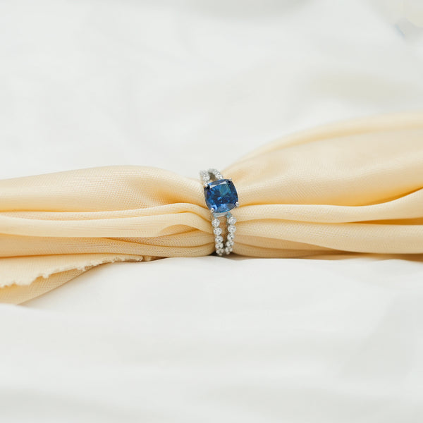 Silver Midnight Stone Ring