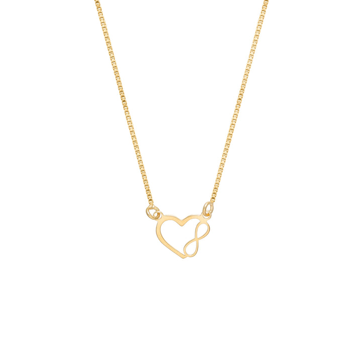Tassya Endless Love Pendant – Elegant 925 silver chain with infinity heart charm, symbolizing eternal love and perfect gifting.