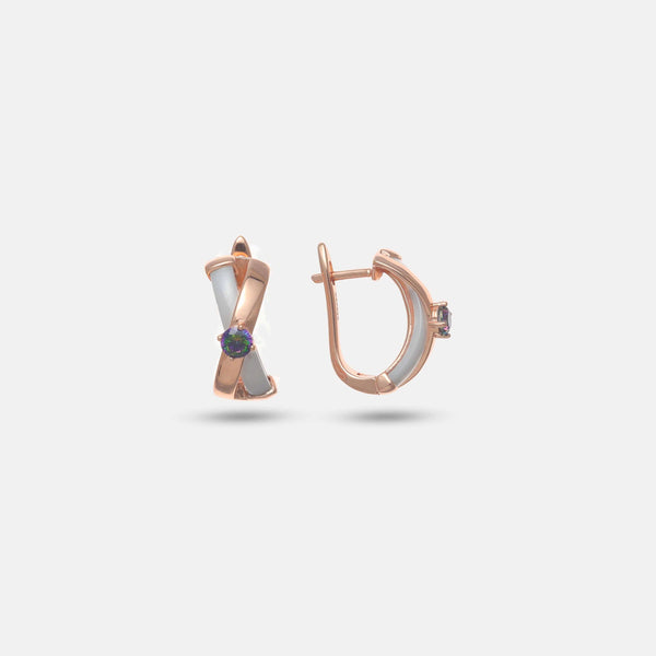 Crème Twist Hoops