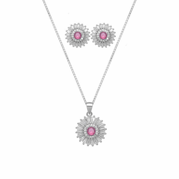 925 Silver Blush Glow Chain Pendant