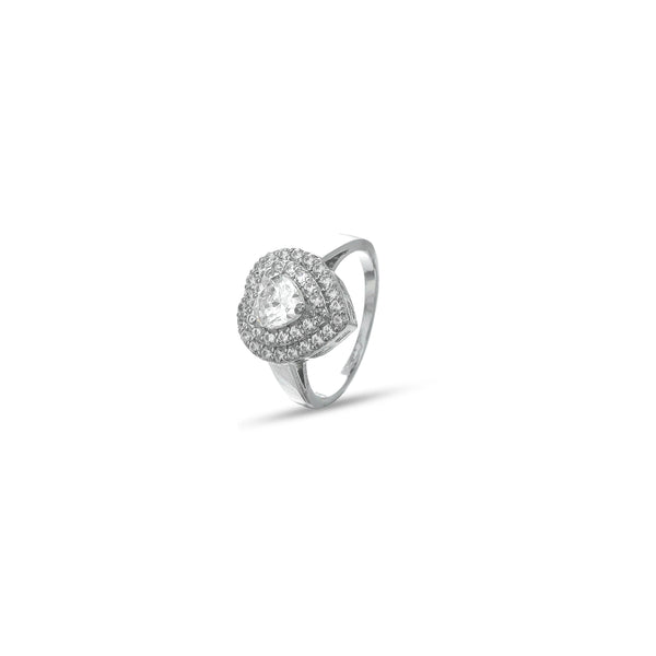 Silver Love Glow Ring