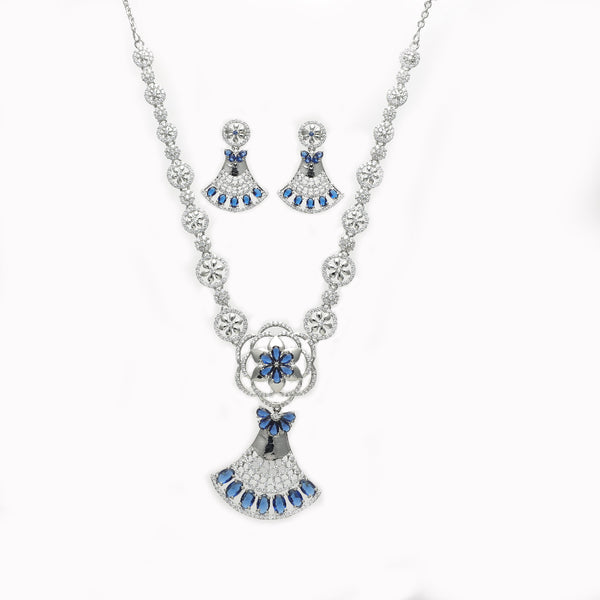 Royal blue necklace set