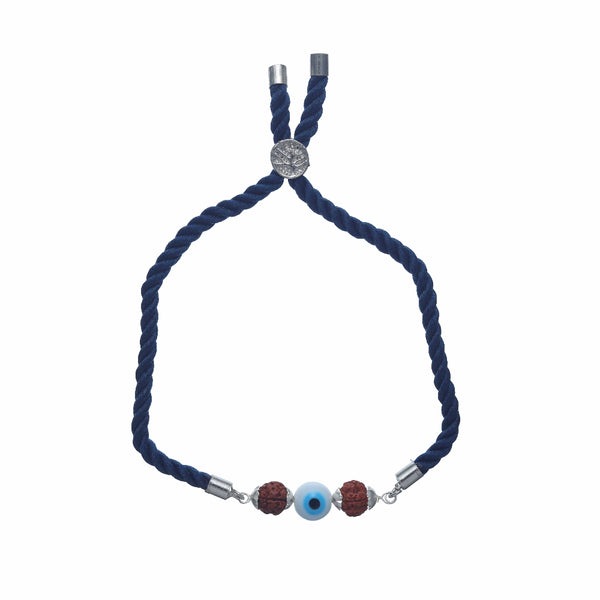 Silver Rudraksha Eye Rakhi