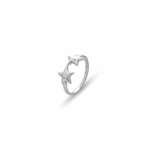 Silver Starlit Grace Ring