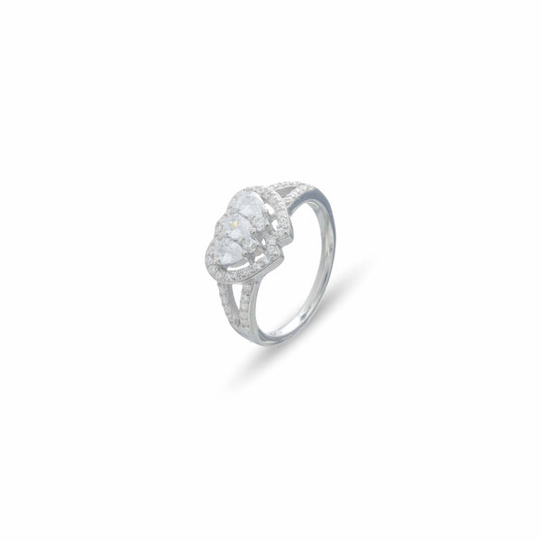 Silver Trilight Crown Ring