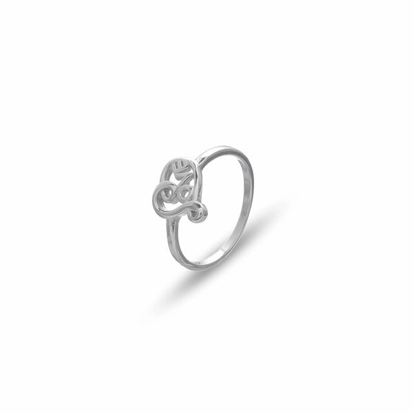 Silver Love Loop Ring