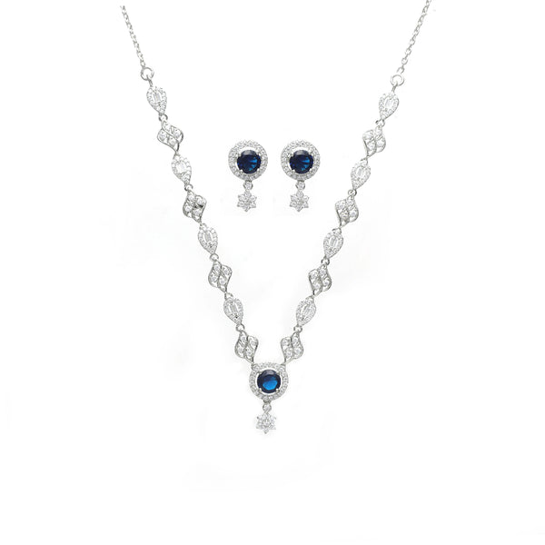 Sapphire necklace Set