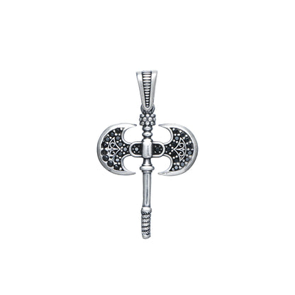 Silver Dragonfang Blade Pendant