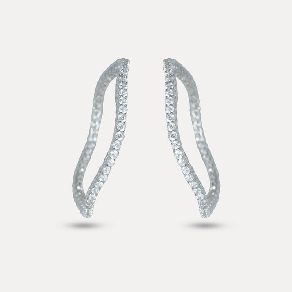 925 Sterling Silver Wave Gleam Bangles For Women