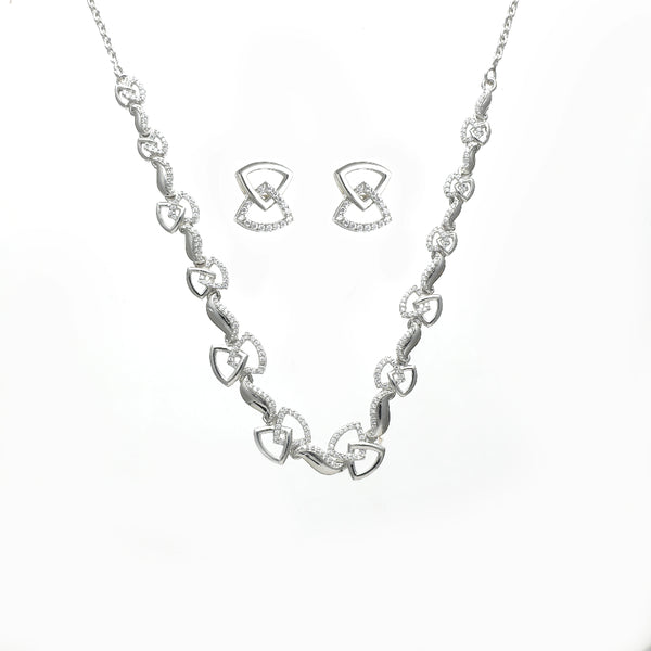 Geometric necklace set