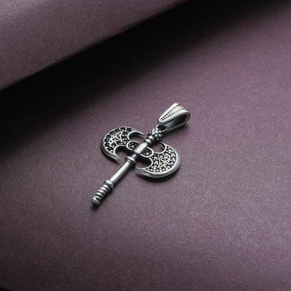 Silver Dragonfang Blade Pendant