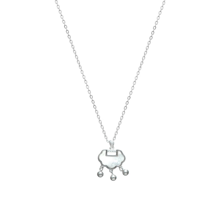 925 Sterling Silver Cloud Charm Chain Pendant for Women - tassyasilver.com