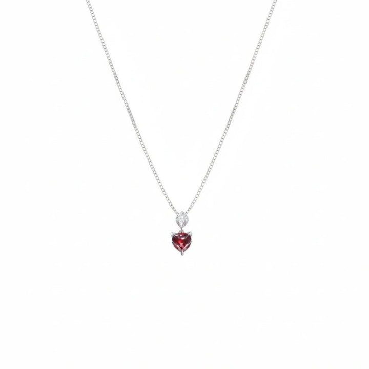 925 Sterling Silver Crimson Love Pendant for Women - tassyasilver.com