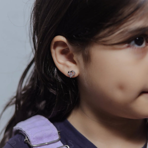 925 Sterling Silver Crystal Heartbeat for Baby - tassyasilver.com