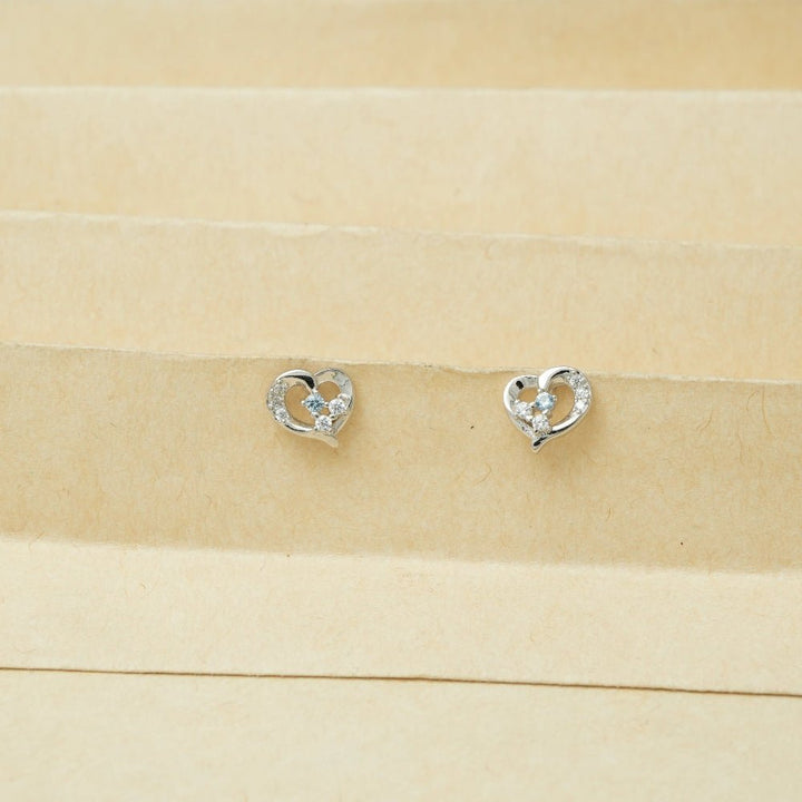 925 Sterling Silver Crystal Heartbeat for Baby - tassyasilver.com