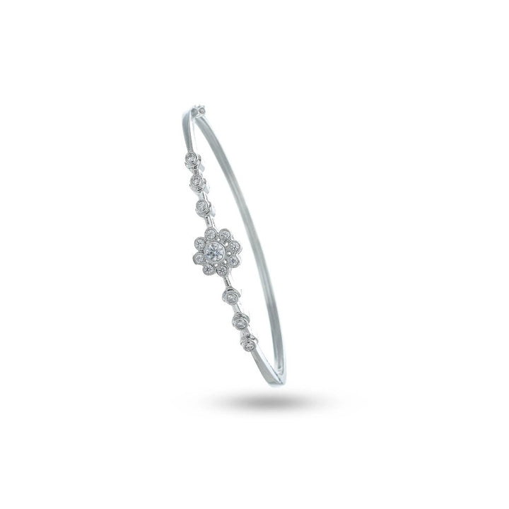 925 Sterling Silver Dazzling Flora Kada For Women - tassyasilver.com