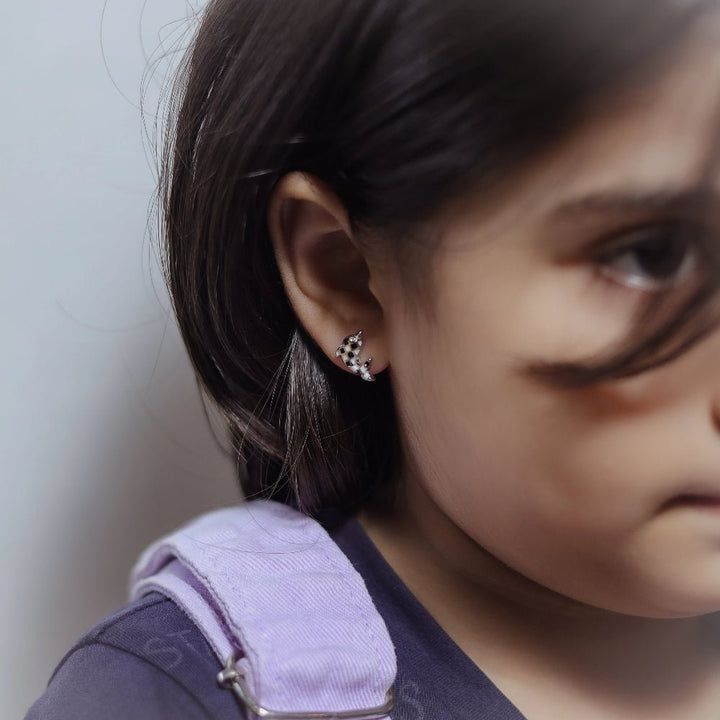 925 Sterling Silver Dolphin Dash Studs for Baby - tassyasilver.com